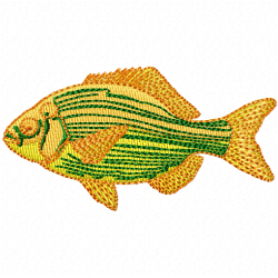Fishes Embroidery Design 1